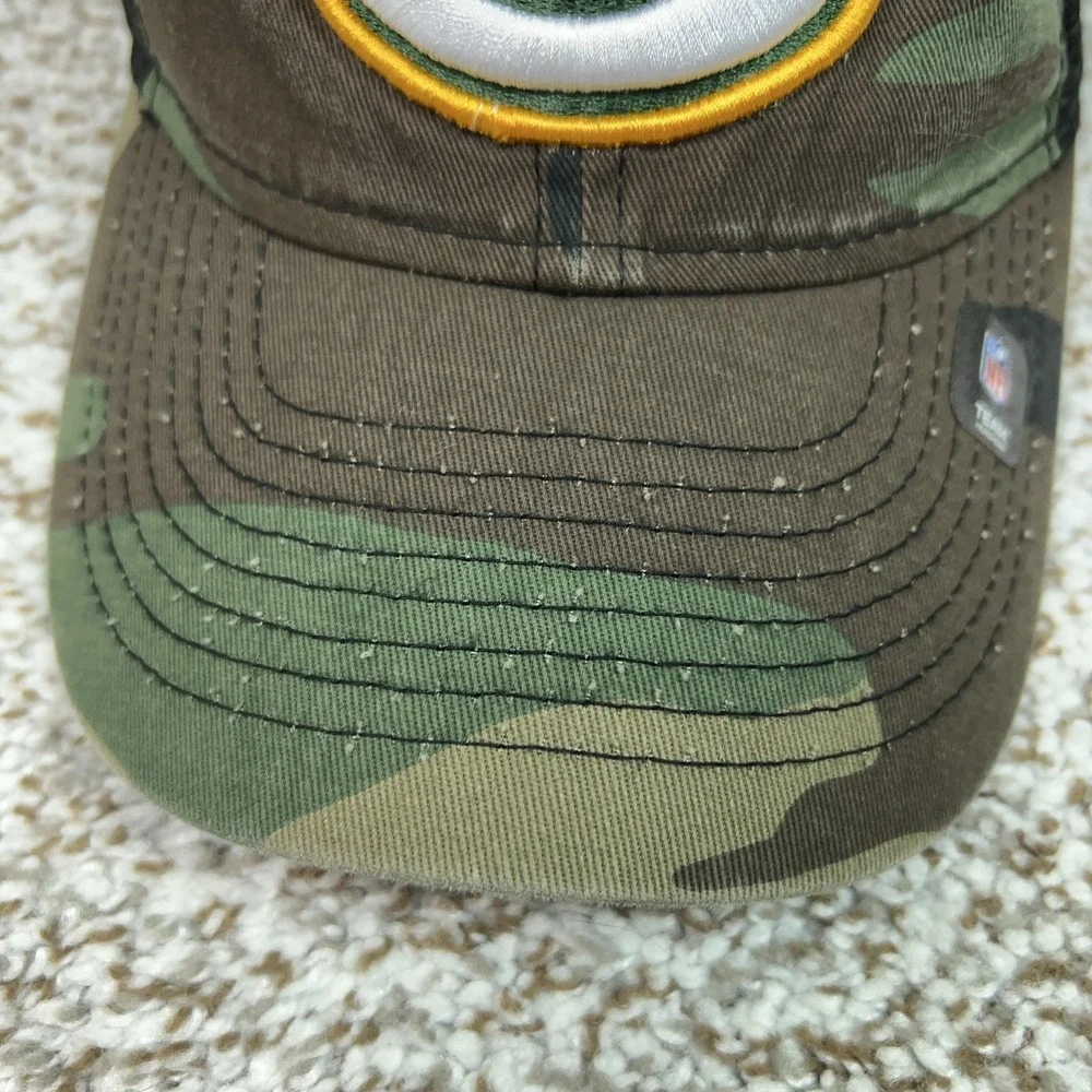 Green Bay Packers Hat Cap Snap Back Boys One Size Camo NFL Football New‎ Era